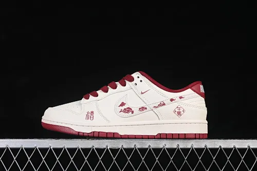 All categories Nk SB Dunk Series Nk SB Dunk Low High-end customized low-top sneakers Nike SB Dunk Low Year of the Horse limited edition Lucky cloud embroidery High-end customized low-top casual skate shoes QW5288-111